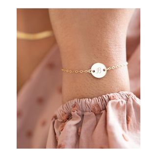 Initial Disc Personalised Bracelet, Bloom Boutique
