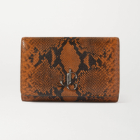 JIMMY CHOO Varenne snake-effect leather clutch, Now £556.50 Was £795 (30% off)