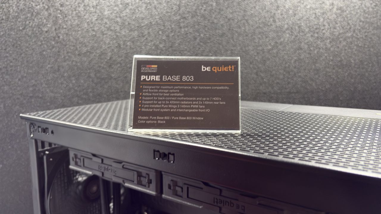 Be Quiet! Pure base 803 placard, at Computex