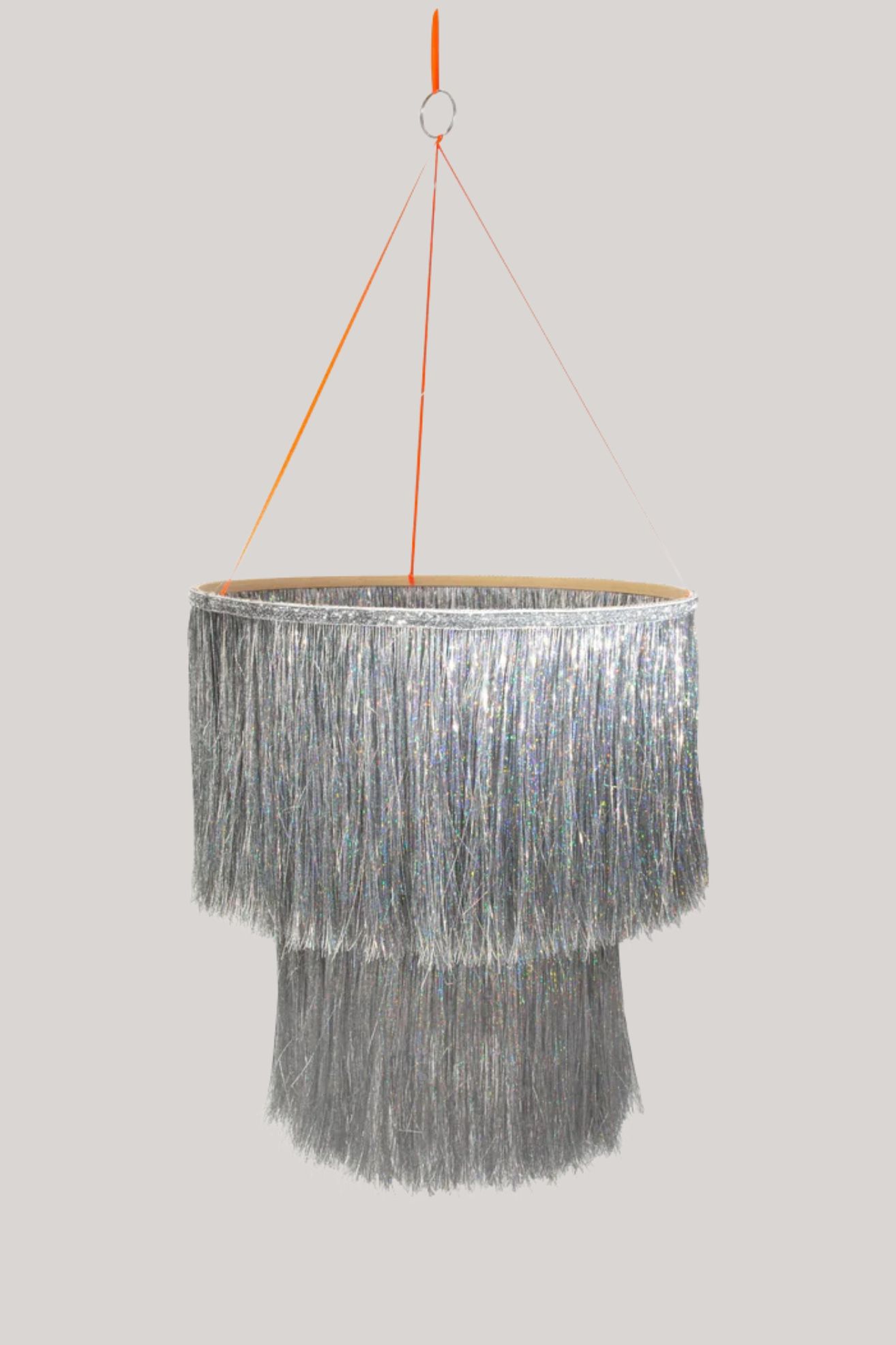 Anthropologie, Meri Meri Silver Tinsel Chandelier
