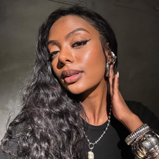 woman with glowy skin