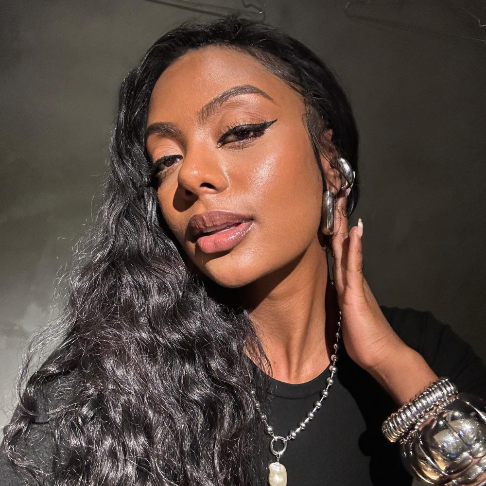 woman with glowy skin