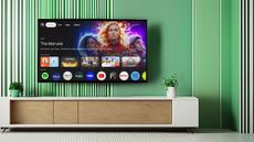 Google TV on wallmounted TV