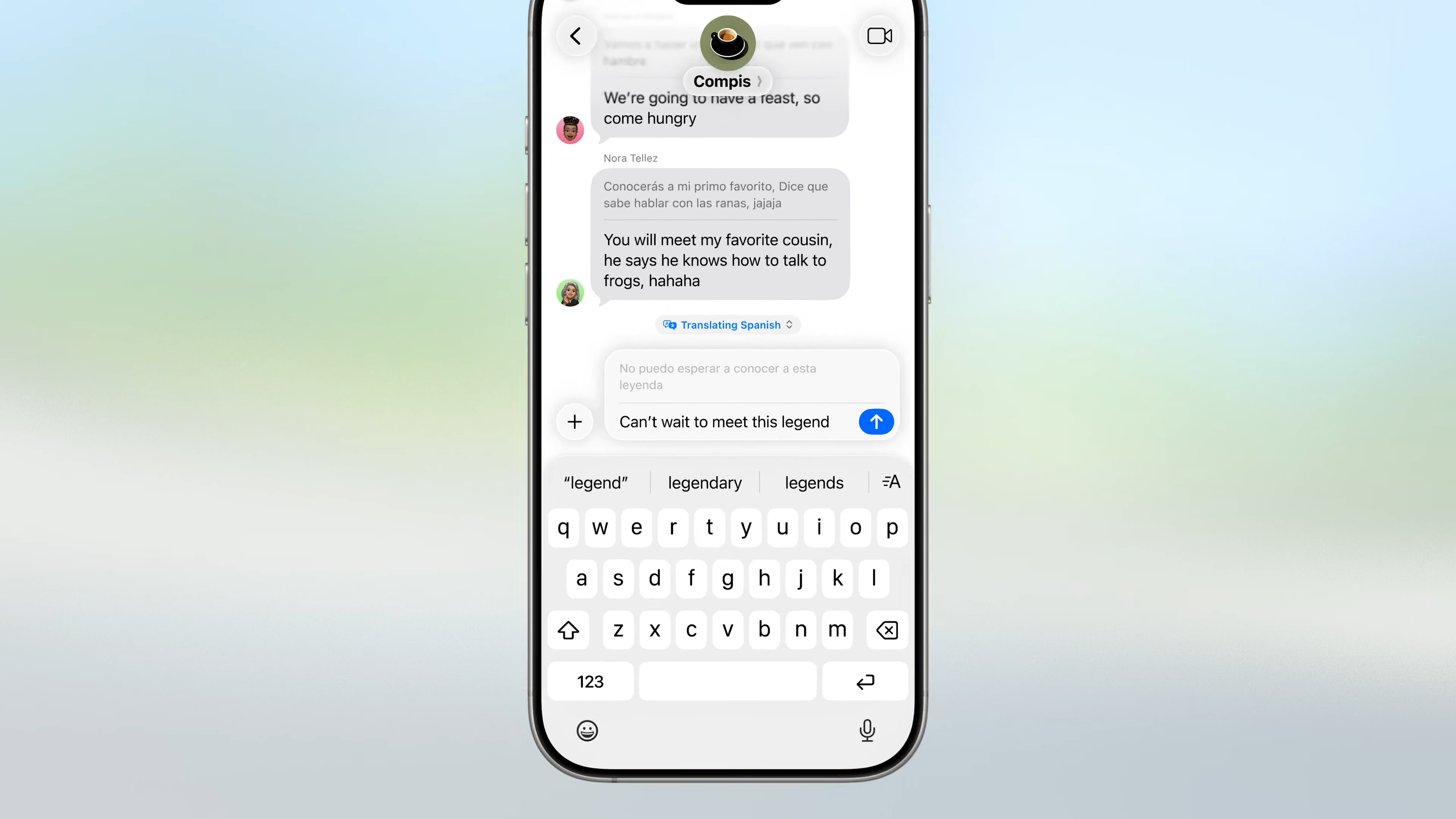 Translation in Messages