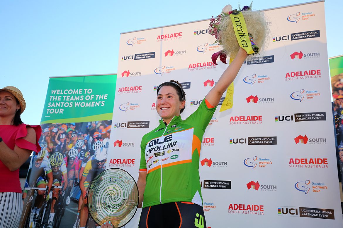 Chloe Hosking was consistent throughout and won the sprint competition