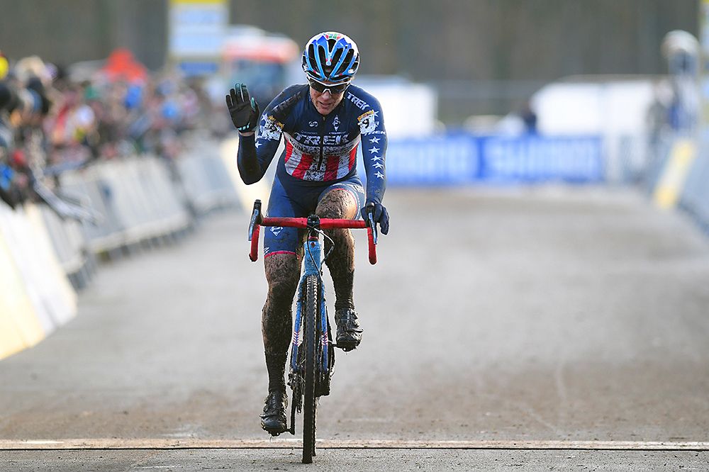 Katie Compton (Trek) finished third in Zeven