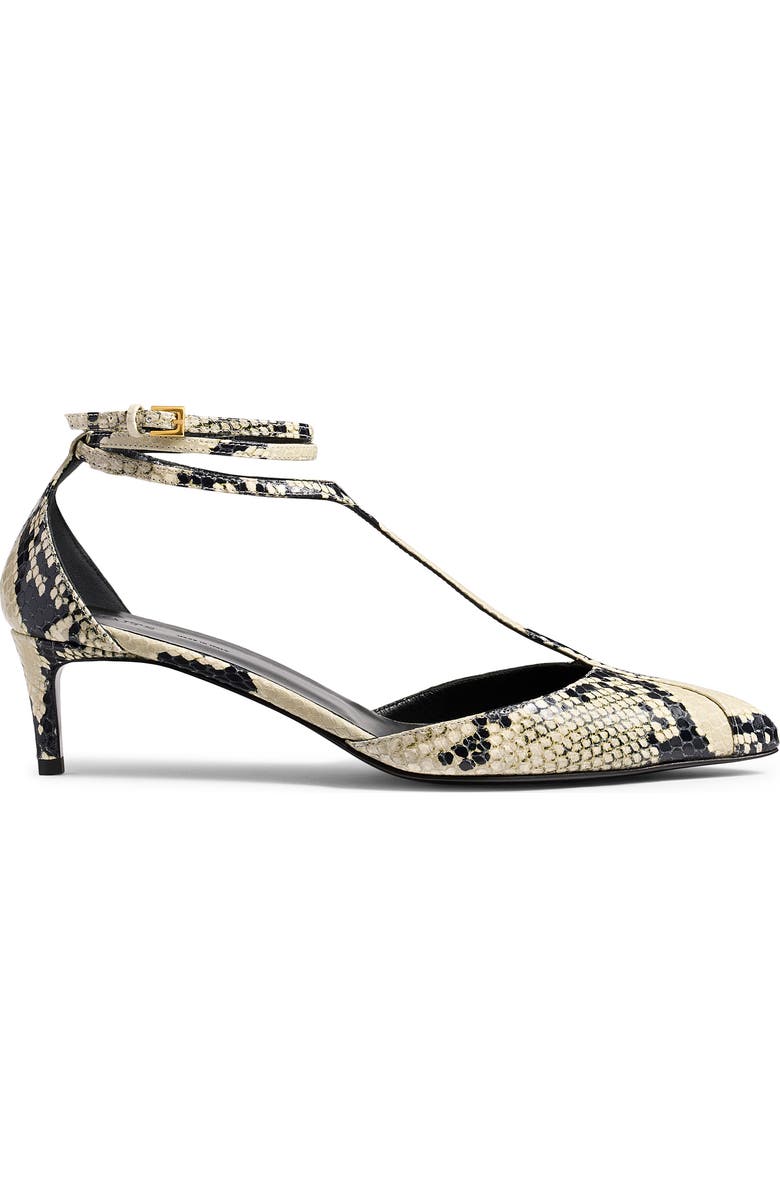 Mia Kitten Heel Pointed Toe T-Strap Pump