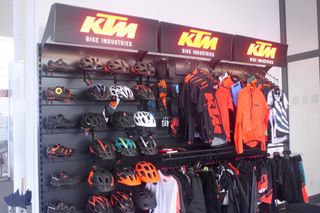 KTM's clothing and accessory lines