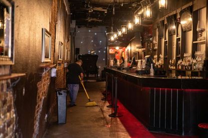 Shuttered bar in Austin, Texas