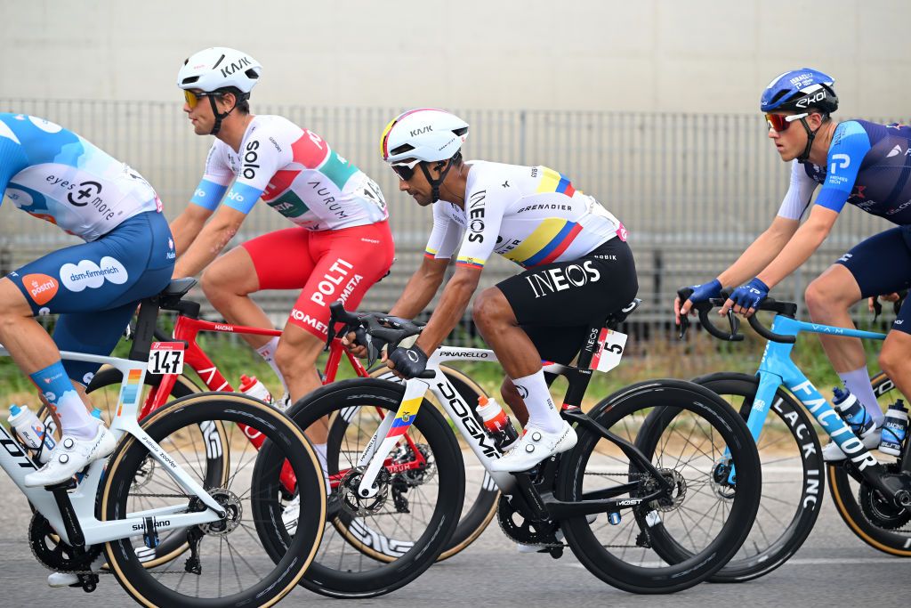 CENTO ITALY MAY 17 Jhonatan Narvaez of Ecuador and Team INEOS Grenadiers competes during the 107th Giro dItalia 2024 Stage 13 a 179km stage from Riccione to Cento UCIWT on May 17 2024 in Cento Italy Photo by Dario BelingheriGetty Images