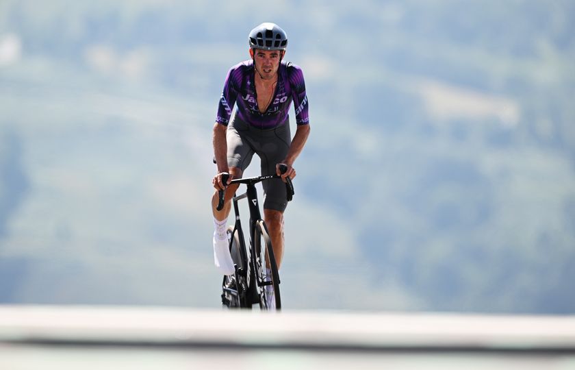 PEYRAGUDES, FRANCE - JULY 18: Ben O&amp;apos;Connor of Australia and Team Jayco AlUla crosses the finish line during the 112th Tour de France 2025, Stage 13 a 10.9km individual time trial stage from Loudenvielle to Peyragudes 1561m / #UCIWT / on July 18, 2025 in Peyragudes, France. (Photo by Tim de Waele/Getty Images)