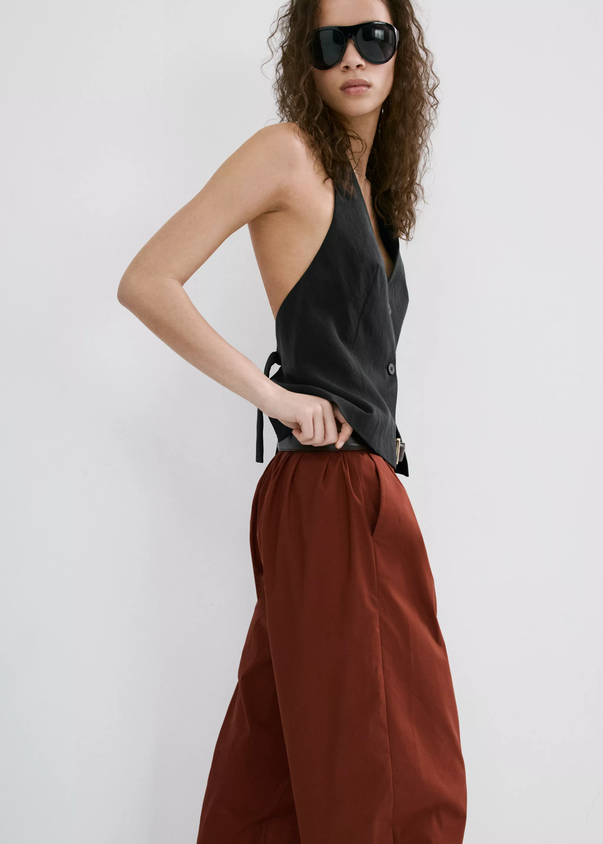 Lyocell Suit Waistcoat - Women | Mango United Kingdom