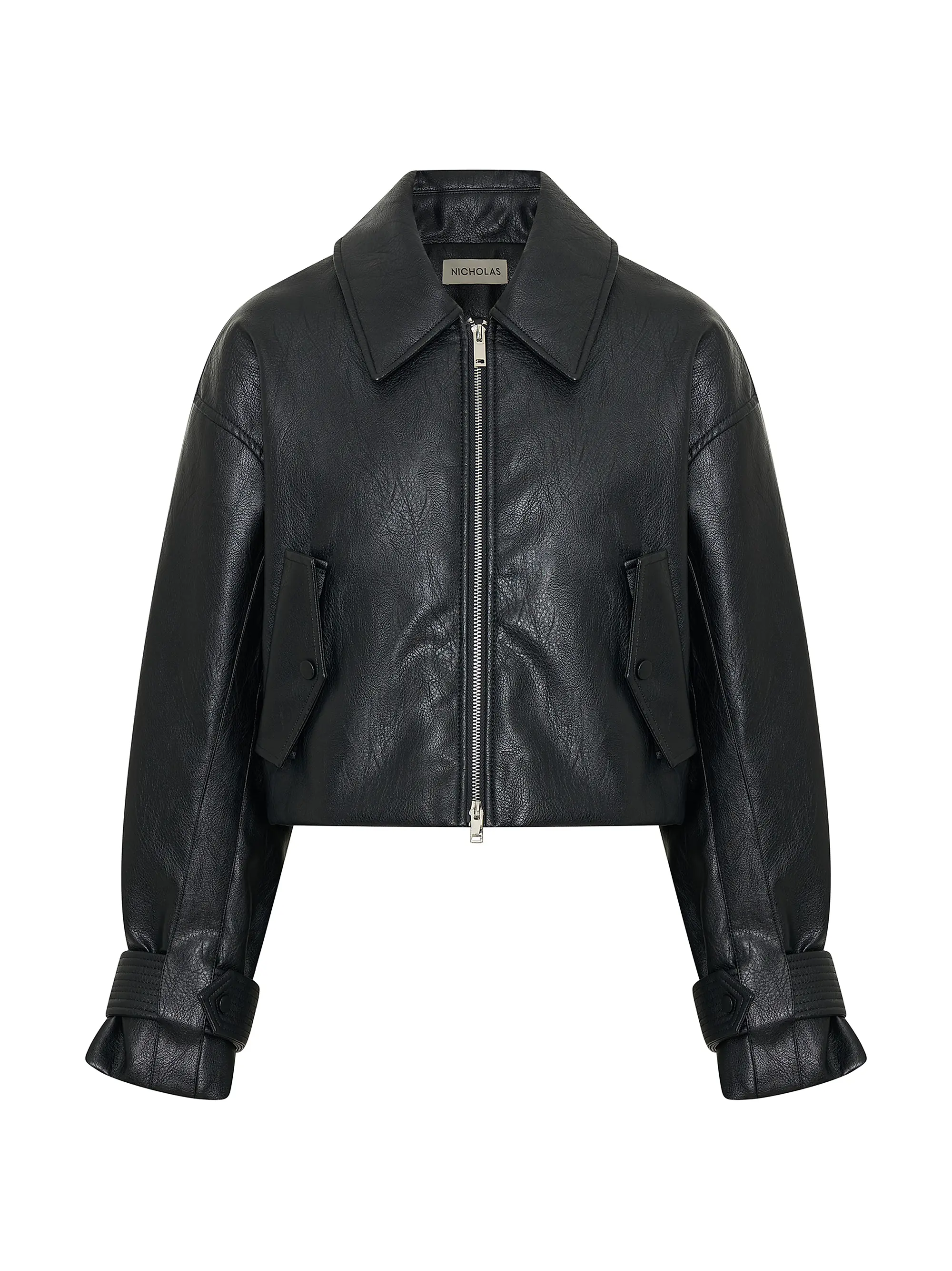 Paris Faux-Leather Moto Jacket
