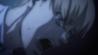 An angry Armin with his tears in his eyes during Attack on Titan Final Chapters