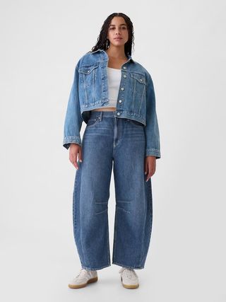 GAP , Blue High Waisted Horseshoe Jeans