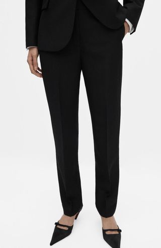 Straight Leg Suit Trousers