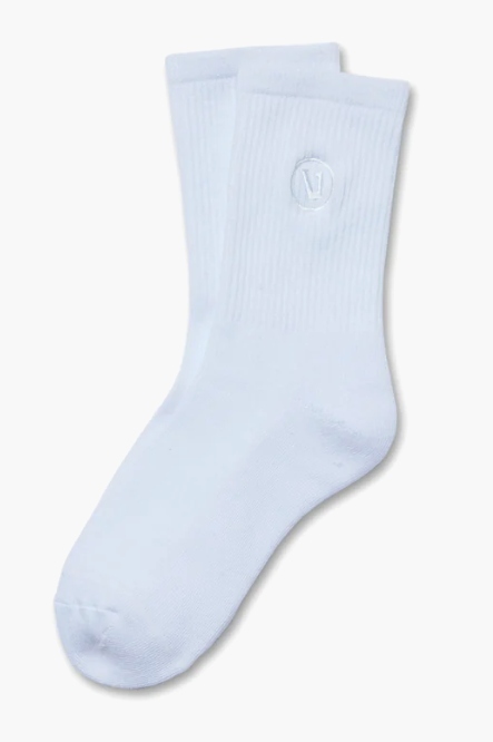 Vuori Clothing, Half Crew Sock - White - S