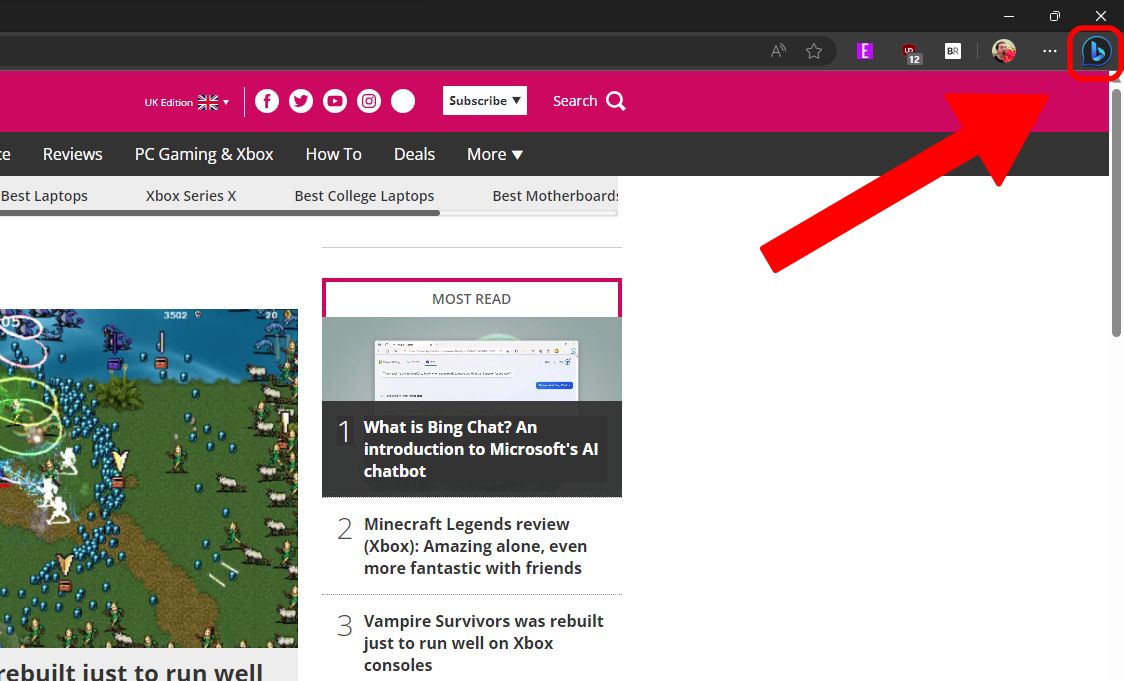 Microsoft Edge Sidebar detached