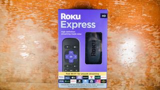 the Roku Express (2022) box