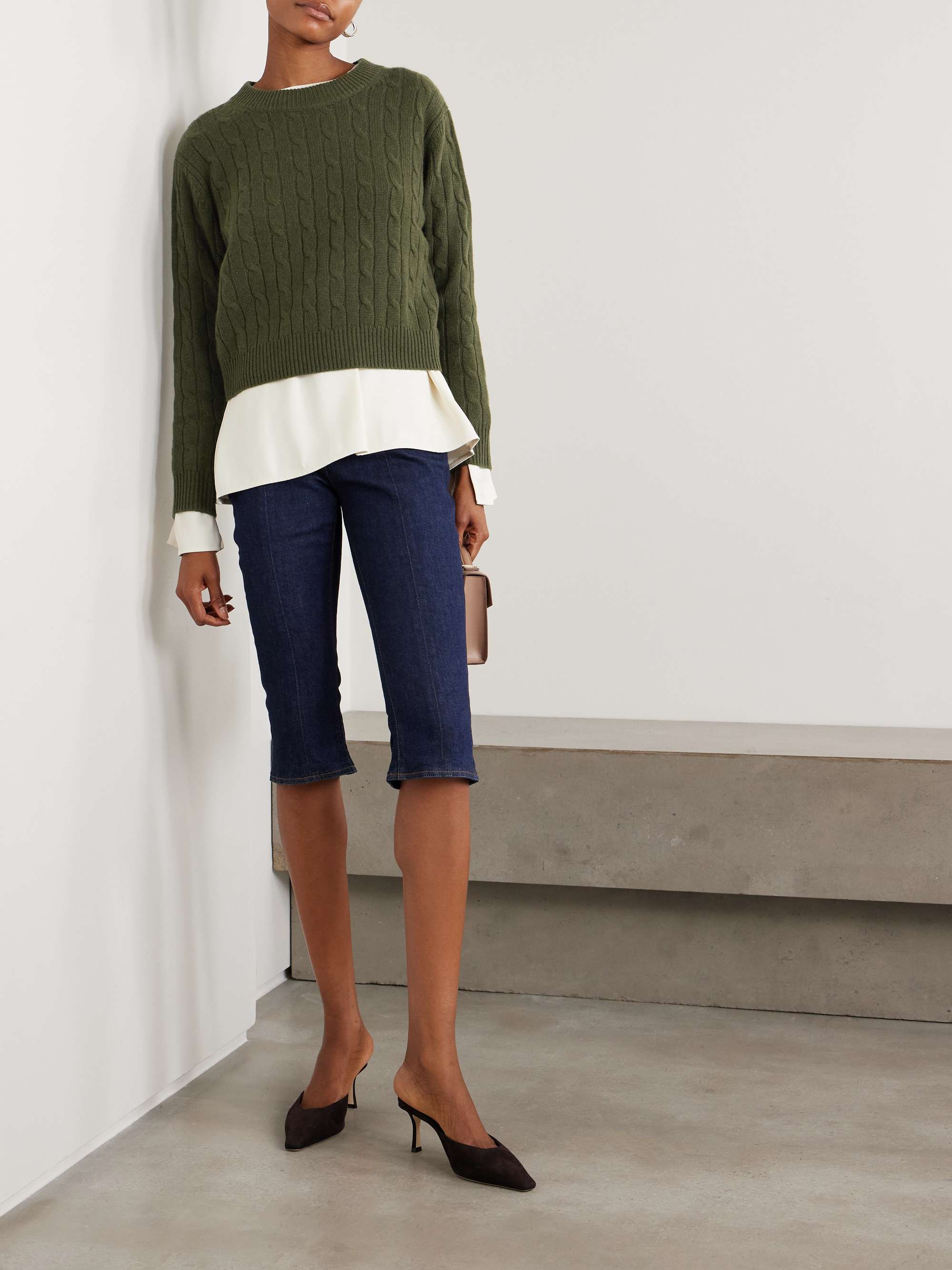 Tinka Cable-Knit Cashmere Sweater