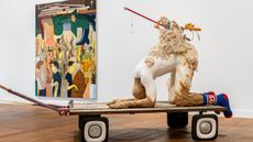 Installation view, ‘Nicole Eisenman. with, and, of, on Sculpture’ at Hauser & Wirth Paris,5 June–21 September 2024.© Nicole Eisenman.Courtesy the artist and Hauser & Wirth.
