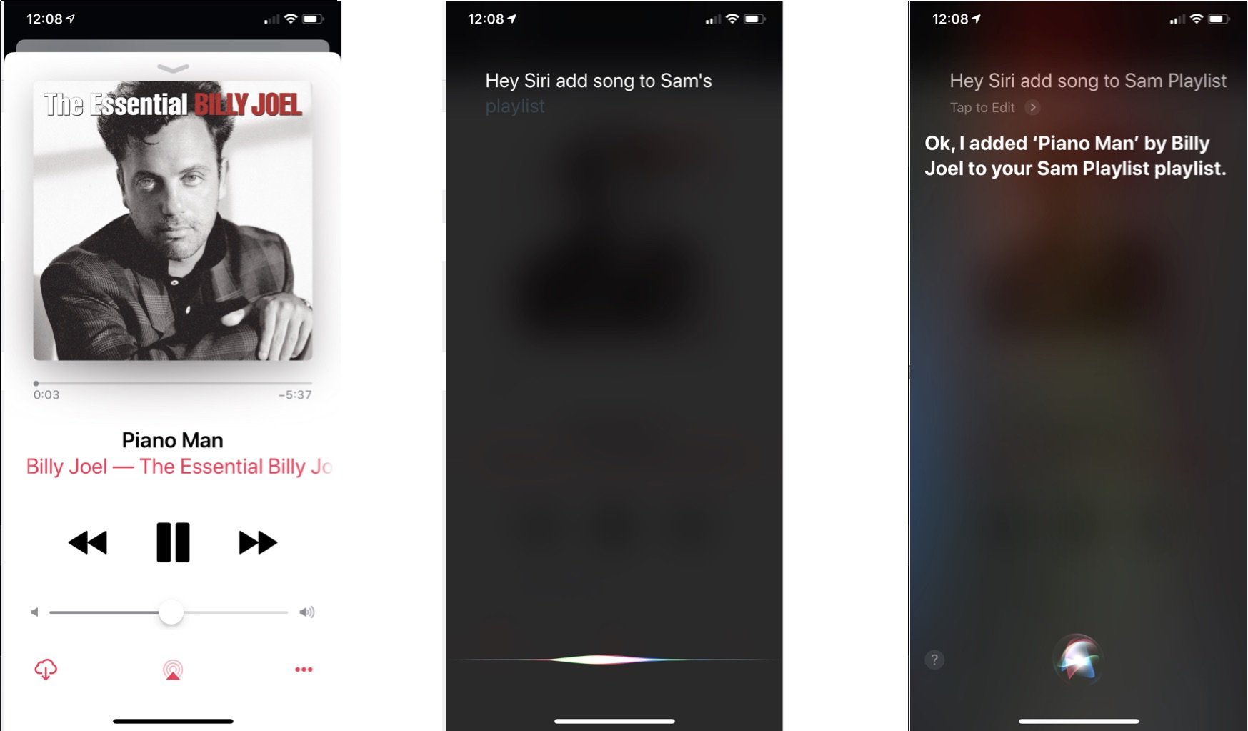 To add music to a playlist, you can say something like, Add this song to my library.