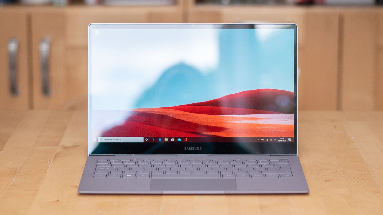 A photo of the Samsung Galaxy Book S on a table