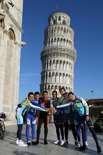 Astana's first training camp for the 2010 season took place in Pisa, Italy.