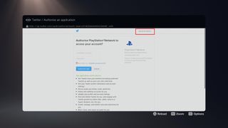 PS5 web browser access