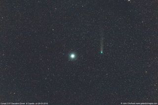 Comet 21P/Giacobini-Zinner and Capella