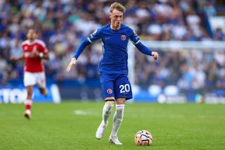 Cole Palmer of Chelsea during the Premier League match between Chelsea FC and Nottingham Forest at Stamford Bridge on September 2, 2023 in London, England. (Photo by Charlotte Wilson/Offside/Offside via Getty Images)
