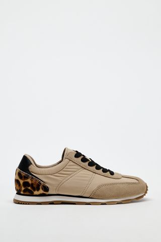 Animal Print Heel Running Shoe