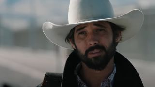 A screenshot of Ryan Bingham as Walker in Yellowstone.
