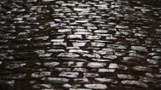 The cobbles of the Arenberg Forest in Paris-Roubaix