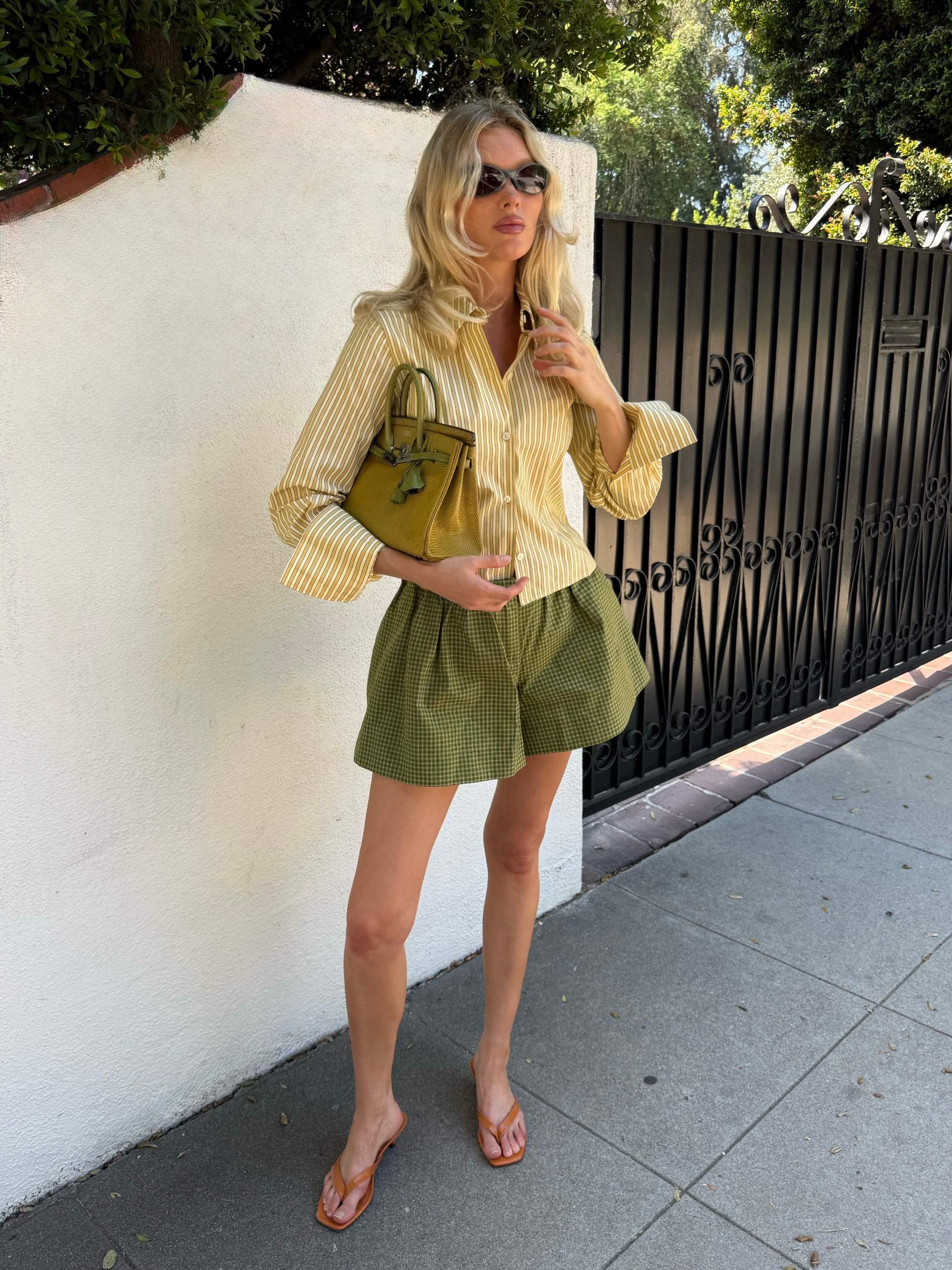 An image of a woman wearing voluminous shorts trend 2026