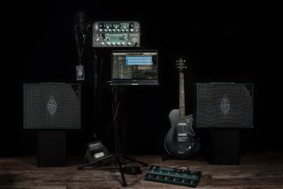 Kemper Profiler and Stage connected to a DAW