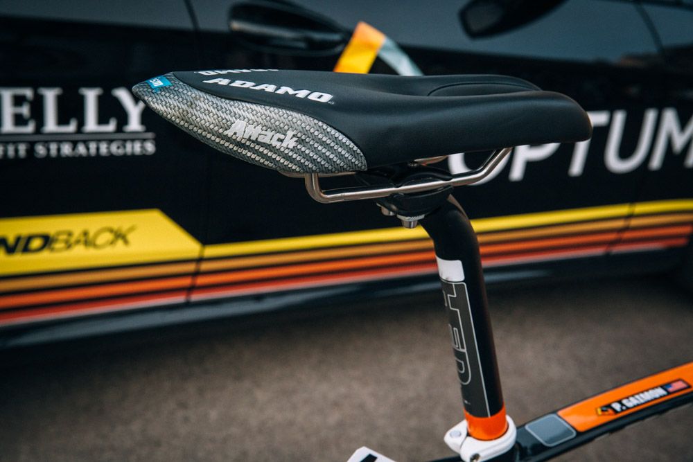 ISM provides the team with saddles, and Gaimon has selected his Attack model to provide comfort and support on those longs days in the saddle.