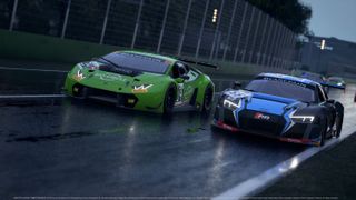 Cars like the Lamborghini Huracan and Audi R8 are mainstays of the Blancpain GT Series. (Credit: Kunos Simulazioni)