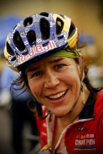Rebecca Rusch after stage 1