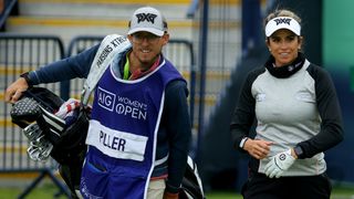 Josh Udelhofen and Gerina Piller at the 2021 AIG Women's Open