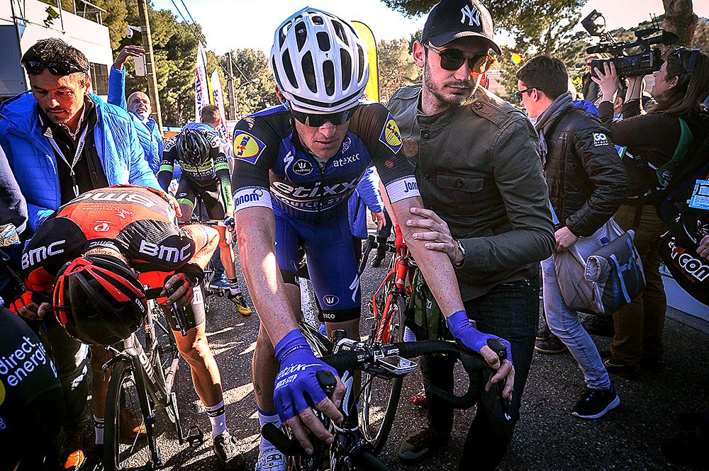 Maxime Bouet at the finish