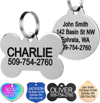 GoTags Stainless Steel Personalized Pet ID Tags | Amazon