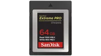San Disk 64G memory card product shot