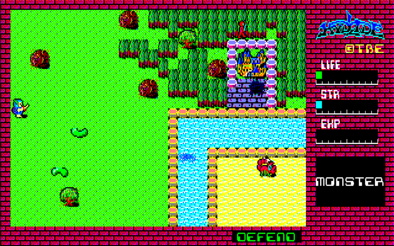 Hydlide, a classic PC JRPG
