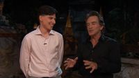 Rizo and Jeff talk during the Survivor 50 finale.
