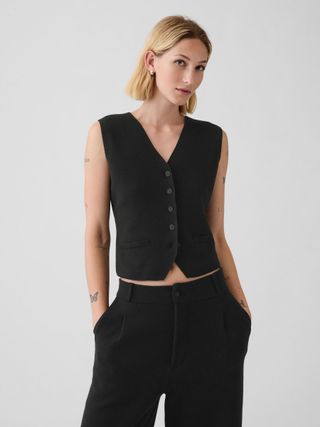 Black Cashsoft Waistcoat