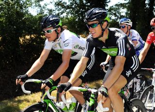 Geraint Thomas and Ben Swift, Tour de France 2011, stage three