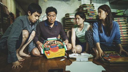 The Kim family in Parasite
