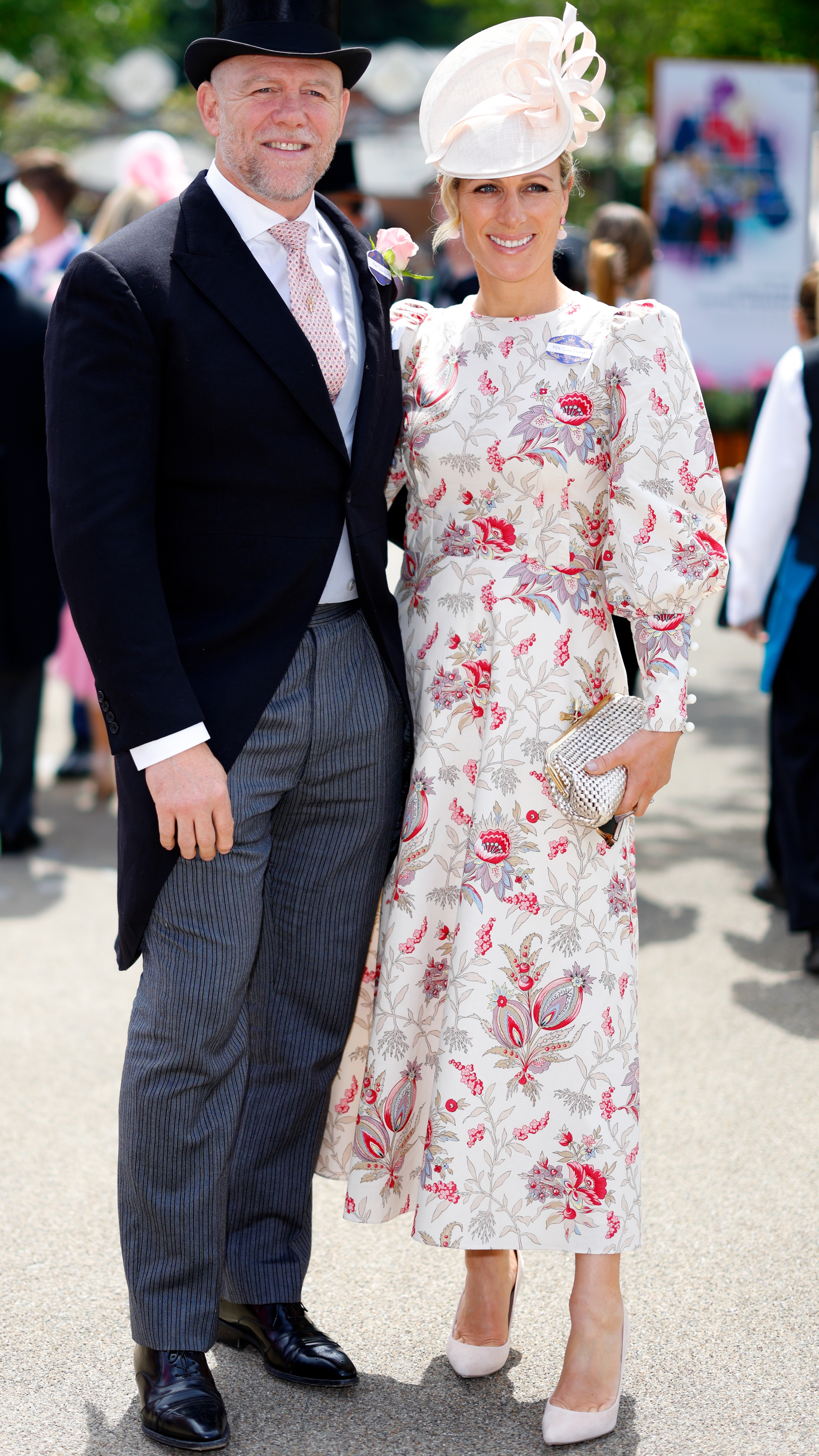Mike Tindall and Zara Tindall attend day two of Royal Ascot 2024 at Ascot Racecourse on June 19, 2024