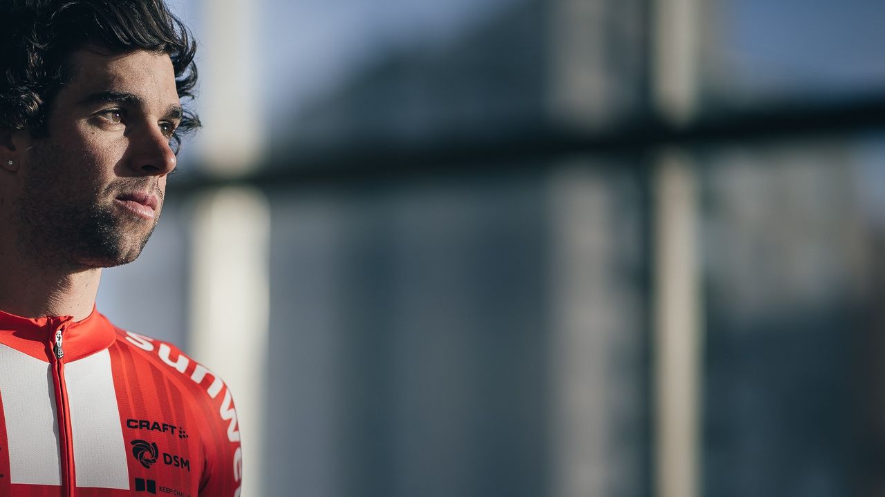Michael Matthews wears the new Sunweb jersey